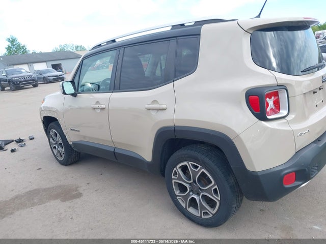 Продаж на аукціоні авто 2016 Jeep Renegade Limited, vin: ZACCJBDT3GPD35865, номер лоту: 45111723