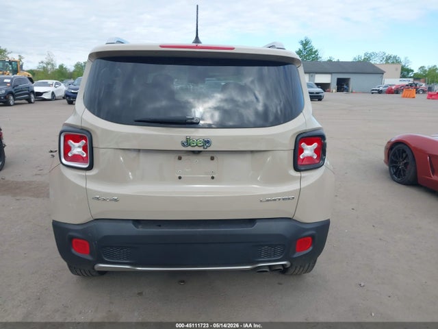 Продаж на аукціоні авто 2016 Jeep Renegade Limited, vin: ZACCJBDT3GPD35865, номер лоту: 45111723