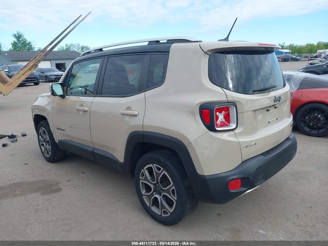 Продаж на аукціоні авто 2016 Jeep Renegade Limited, vin: ZACCJBDT3GPD35865, номер лоту: 45111723