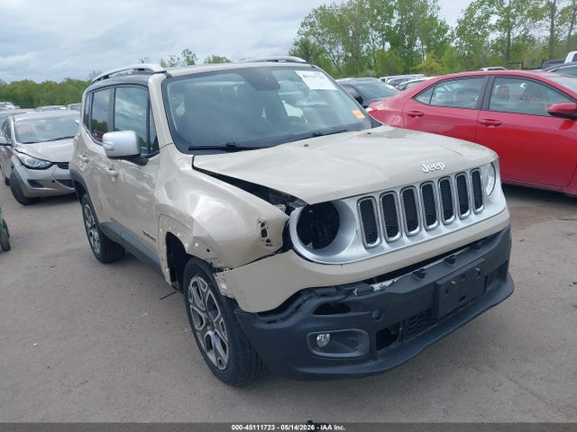Продаж на аукціоні авто 2016 Jeep Renegade Limited, vin: ZACCJBDT3GPD35865, номер лоту: 45111723