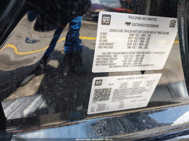 Продажа на аукционе авто 2025 Chevrolet Silverado 1500 2wd  Short Bed Custom, vin: 1GCPABEK3SZ336600, номер лота: 45111926