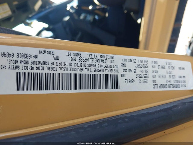 45111949 :رقم المزاد ، 1C4AJWAG1EL142668 vin ، 2014 Jeep Wrangler Sport مزاد بيع