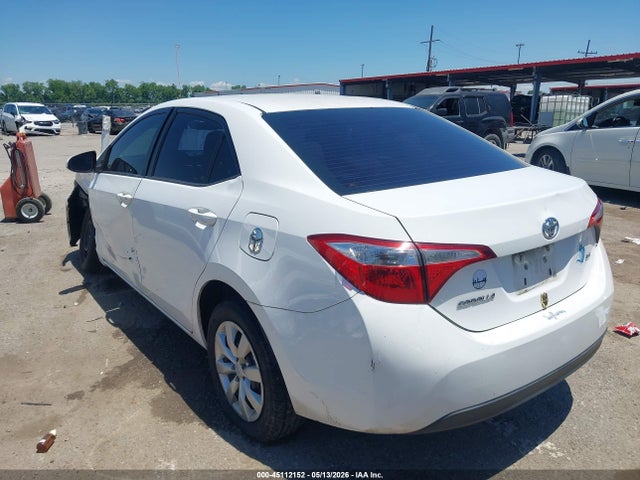 Продажа на аукционе авто 2016 Toyota Corolla Le, vin: 2T1BURHE7GC695983, номер лота: 45112152