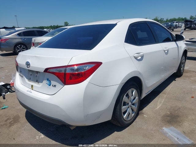 Продажа на аукционе авто 2016 Toyota Corolla Le, vin: 2T1BURHE7GC695983, номер лота: 45112152