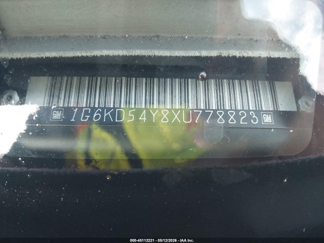 1999 Cadillac Deville Standard მანქანა იყიდება აუქციონზე, vin: 1G6KD54Y8XU778823, აუქციონის ნომერი: 45112221