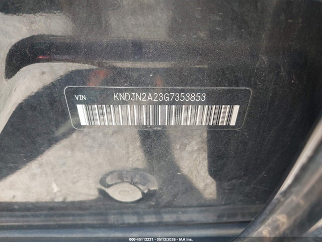 45112231 :رقم المزاد ، KNDJN2A23G7353853 vin ، 2016 Kia Soul ! مزاد بيع