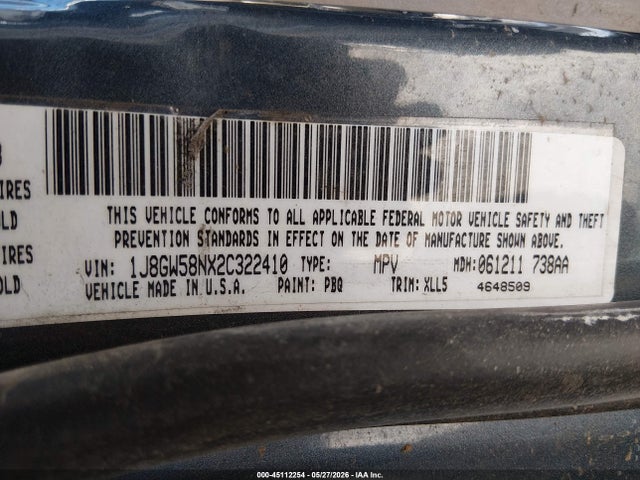 Продаж на аукціоні авто 2002 Jeep Grand Cherokee Limited, vin: 1J8GW58NX2C322410, номер лоту: 45112254