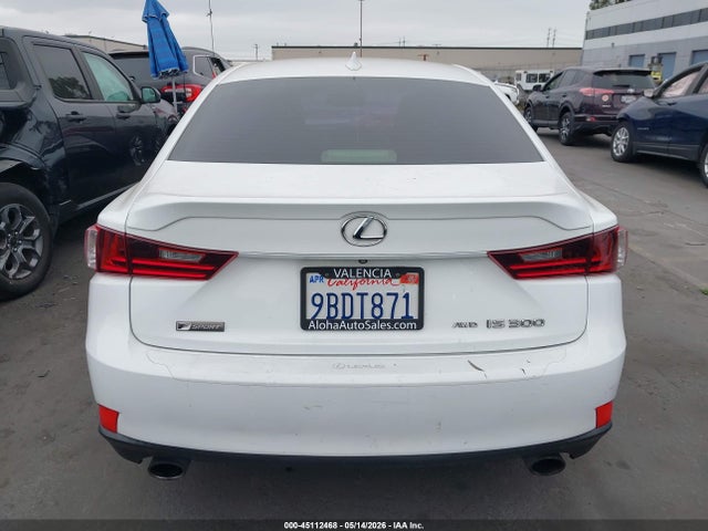 Auction sale of the 2016 Lexus Is 300, vin: JTHCM1D28G5004201, lot number: 45112468