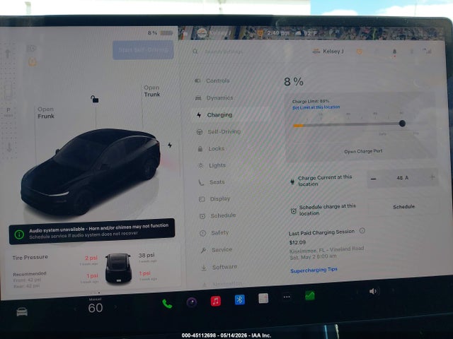 Продажа на аукционе авто 2026 Tesla Model Y, vin: 7SAYGDED9TA478876, номер лота: 45112698