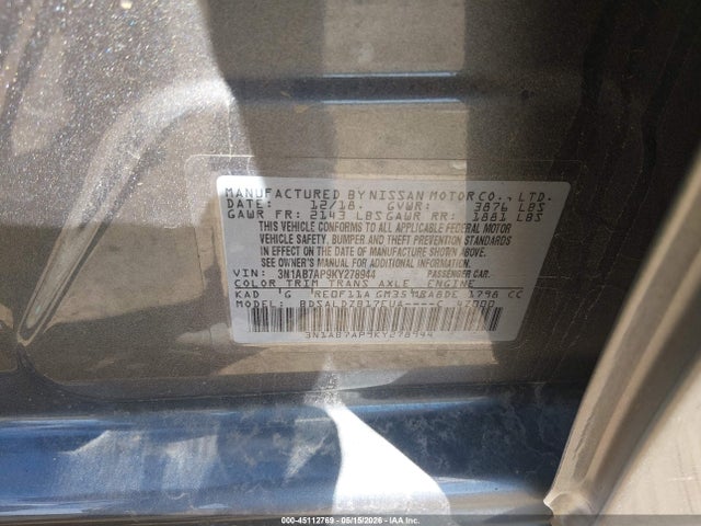 Продаж на аукціоні авто 2019 Nissan Sentra Sv, vin: 3N1AB7AP9KY278944, номер лоту: 45112769