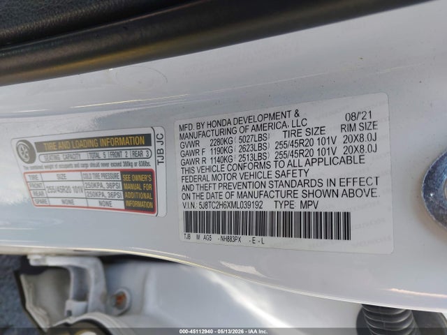 Acura Rdx A-spec Package 2021 5J8TC2H6XML039192 Image 9
