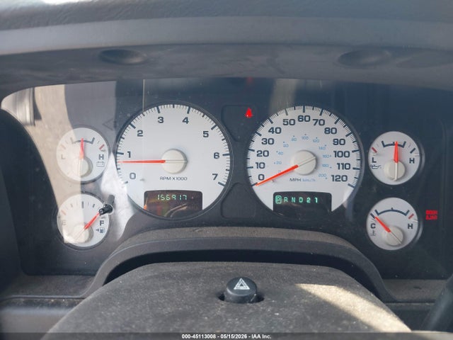 2005 Dodge Ram 1500 Slt/laramie მანქანა იყიდება აუქციონზე, vin: 1D7HA18N65S292423, აუქციონის ნომერი: 45113008