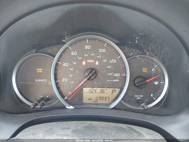 45113085 :رقم المزاد ، JTDJTUD38CD511251 vin ، 2012 Toyota Yaris Le مزاد بيع