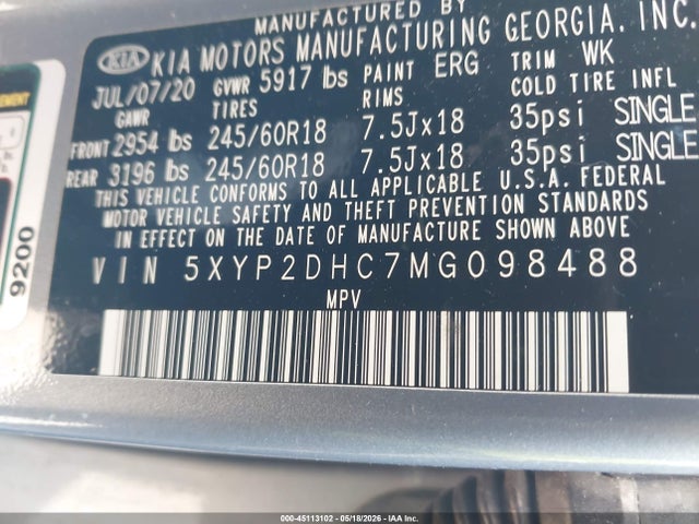 KIA Telluride Lx 2021 5XYP2DHC7MG098488 Image 9