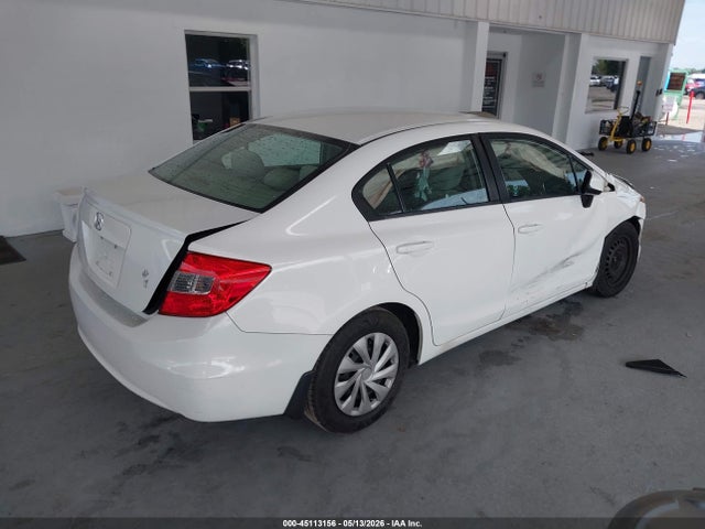 2012 Honda Civic Lx მანქანა იყიდება აუქციონზე, vin: 2HGFB2F58CH601824, აუქციონის ნომერი: 45113156