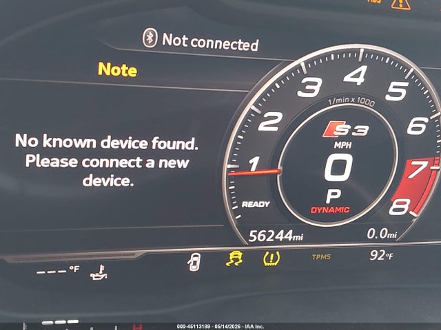 Продаж на аукціоні авто 2018 Audi S3 2.0t Premium Plus/2.0t Tech Premium Plus, vin: WAUB1GFF4J1039967, номер лоту: 45113189