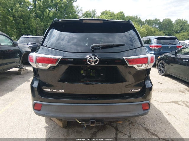 Aukcja sprzedaży 2014 Toyota Highlander Le Plus V6, vin: 5TDBKRFH3ES009199, numer aukcji: 45113260