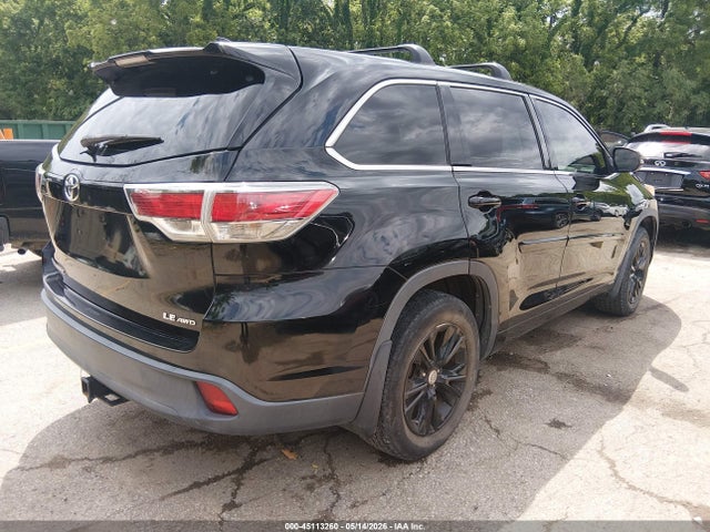 Aukcja sprzedaży 2014 Toyota Highlander Le Plus V6, vin: 5TDBKRFH3ES009199, numer aukcji: 45113260