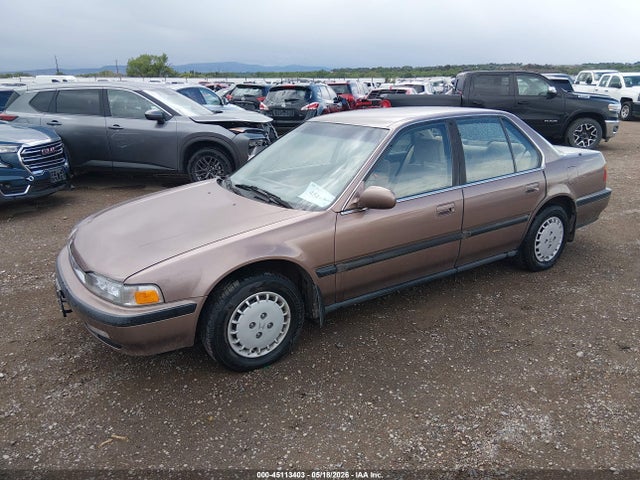 45113403 :رقم المزاد ، 1HGCB7656MA139344 vin ، 1991 Honda Accord Lx/ex مزاد بيع