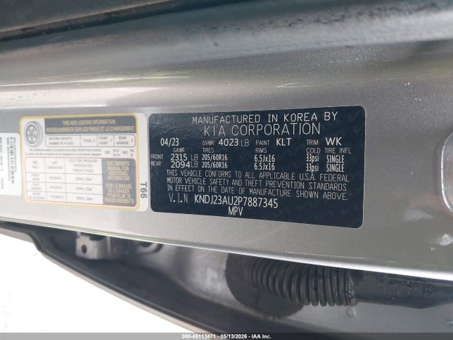Aukcja sprzedaży 2023 Kia Soul Lx, vin: KNDJ23AU2P7887345, numer aukcji: 45113471