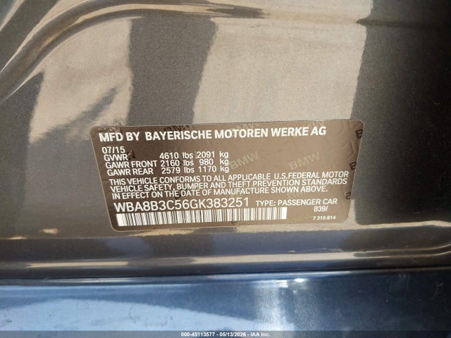 WBA8B3C56GK383251 BMW 340i