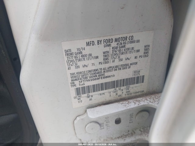 1FT7W2B69FEB86613 Ford F-250 Xl