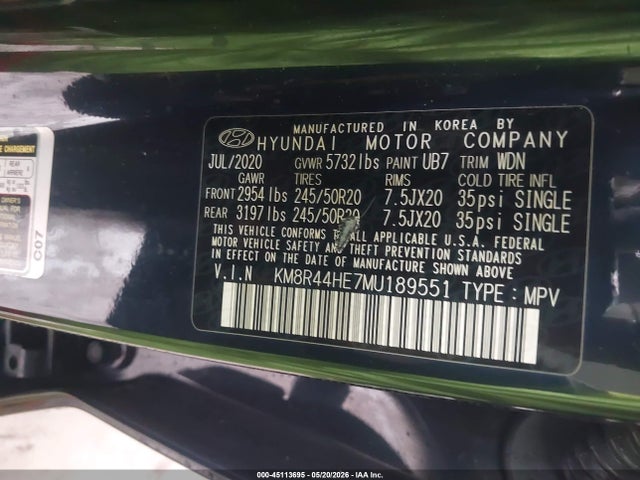 Hyundai Palisade Sel 2021 KM8R44HE7MU189551 Image 9