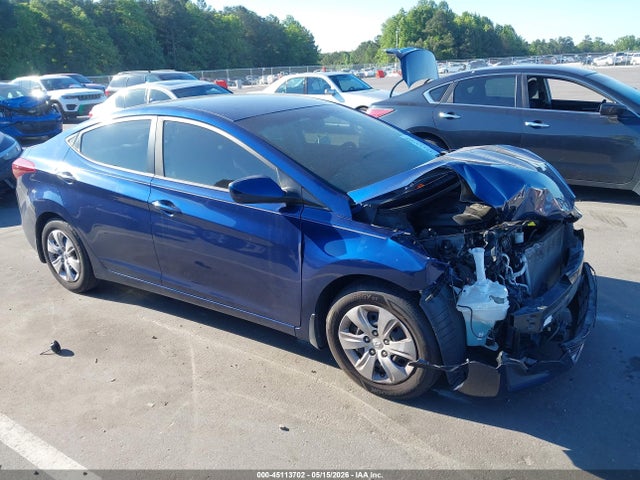 Aukcja sprzedaży 2016 Hyundai Elantra Se, vin: 5NPDH4AE7GH755283, numer aukcji: 45113702