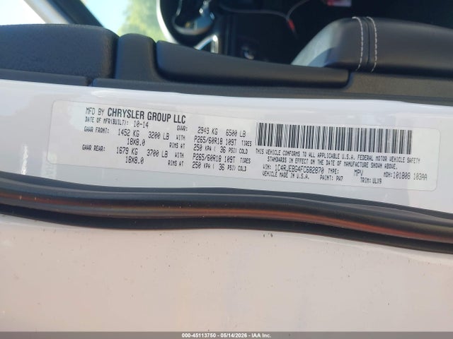 Jeep Grand Cherokee Limited 2015 1C4RJEBG4FC682870 Image 9