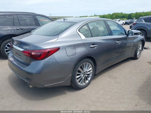 45113816 :رقم المزاد ، JN1EV7AR9LM254030 vin ، 2020 Infiniti Q50 Luxe Awd مزاد بيع