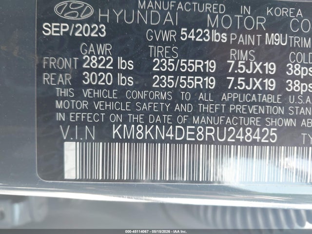 Hyundai Ioniq 5 Sel 2024 KM8KN4DE8RU248425 Image 9