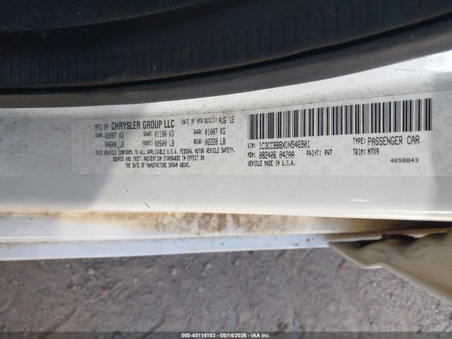Продажа на аукционе авто 2013 Chrysler 200 Touring, vin: 1C3CCBBBXDN546901, номер лота: 45114183