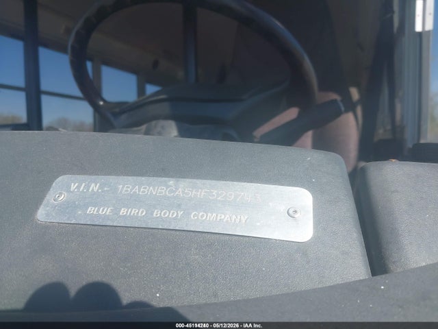 Blue Bird School Bus / Transit Bus 2017 1BABNBCA5HF329743 Image 9