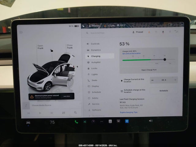 Aukcja sprzedaży 2022 Tesla Model Y Long Range Dual Motor All-wheel Drive, vin: 7SAYGDEE3NF425749, numer aukcji: 45114369