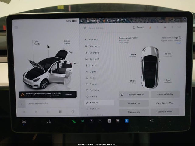 Aukcja sprzedaży 2022 Tesla Model Y Long Range Dual Motor All-wheel Drive, vin: 7SAYGDEE3NF425749, numer aukcji: 45114369