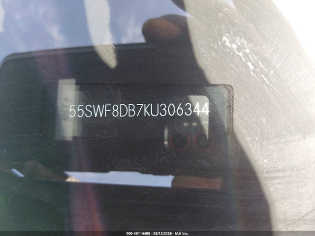 Aukcja sprzedaży 2019 Mercedes-benz C 300, vin: 55SWF8DB7KU306344, numer aukcji: 45114406