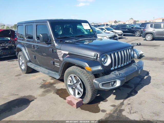 Auction sale of the 2020 Jeep Wrangler Unlimited Sahara 4x4, vin: 1C4HJXEN6LW350313, lot number: 45114447