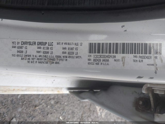 Продажа на аукционе авто 2013 Chrysler 200 Limited, vin: 1C3CCBCG5DN524184, номер лота: 45114492