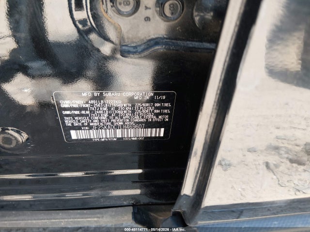 2020 Subaru Forester მანქანა იყიდება აუქციონზე, vin: JF2SKADC7LH469607, აუქციონის ნომერი: 45114771