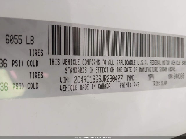 Chrysler Pacifica Touring L 2018 2C4RC1BG6JR290427 Image 9