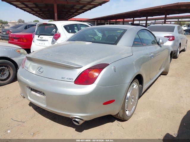 Aukcja sprzedaży 2004 Lexus Sc 430, vin: JTHFN48Y940050459, numer aukcji: 45114906