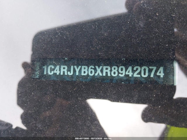 2024 Jeep Grand Cherokee 4xe მანქანა იყიდება აუქციონზე, vin: 1C4RJYB6XR8942074, აუქციონის ნომერი: 45115093