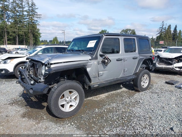 45115283 :رقم المزاد ، 1C4HJXDG3JW129056 vin ، 2018 Jeep Wrangler Unlimited Sport S 4x4 مزاد بيع