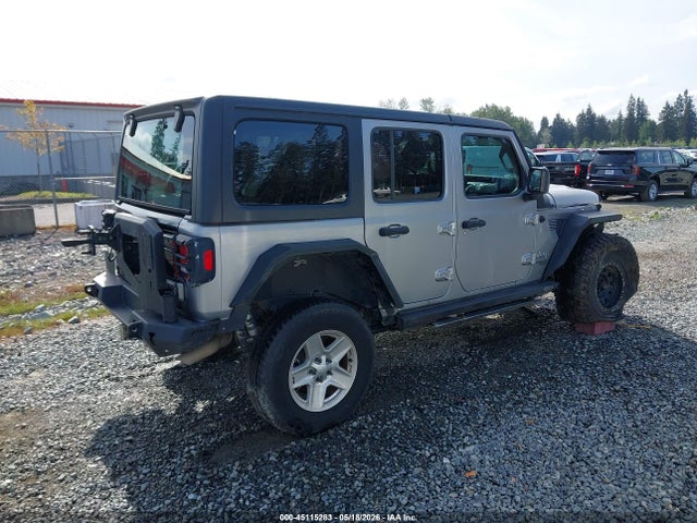 45115283 :رقم المزاد ، 1C4HJXDG3JW129056 vin ، 2018 Jeep Wrangler Unlimited Sport S 4x4 مزاد بيع
