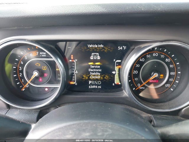 45115283 :رقم المزاد ، 1C4HJXDG3JW129056 vin ، 2018 Jeep Wrangler Unlimited Sport S 4x4 مزاد بيع