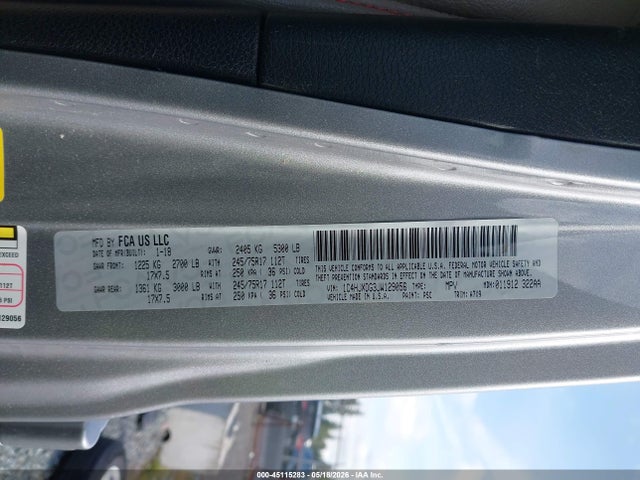 45115283 :رقم المزاد ، 1C4HJXDG3JW129056 vin ، 2018 Jeep Wrangler Unlimited Sport S 4x4 مزاد بيع