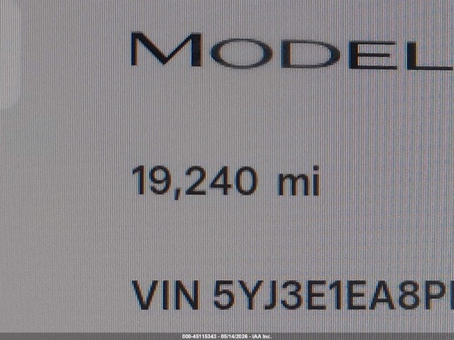 Продажа на аукционе авто 2023 Tesla Model 3 Rear-wheel Drive, vin: 5YJ3E1EA8PF554341, номер лота: 45115343