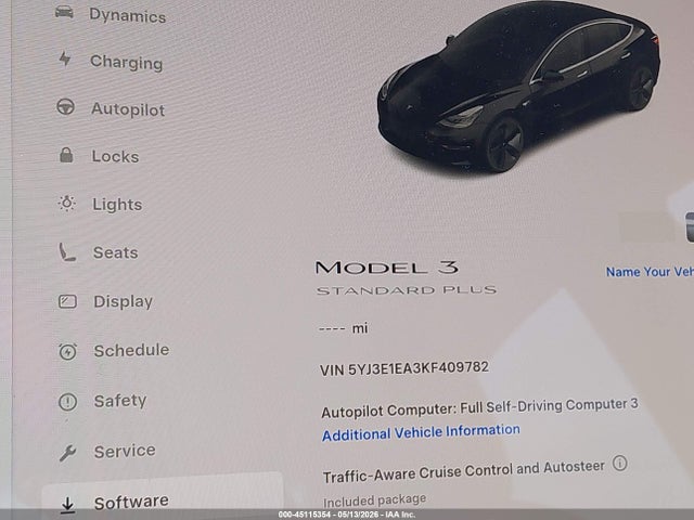 Tesla Model 3 Long Range/mid Range/standard Range/standard Range Plus 2019 5YJ3E1EA3KF409782 Image 14