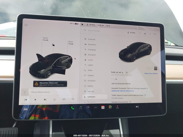 Tesla Model 3 Long Range/mid Range/standard Range/standard Range Plus 2019 5YJ3E1EA3KF409782 Image 7