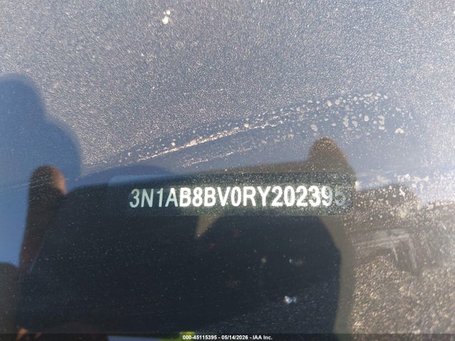 45115395 :رقم المزاد ، 3N1AB8BV0RY202395 vin ، 2024 Nissan Sentra S Xtronic Cvt مزاد بيع